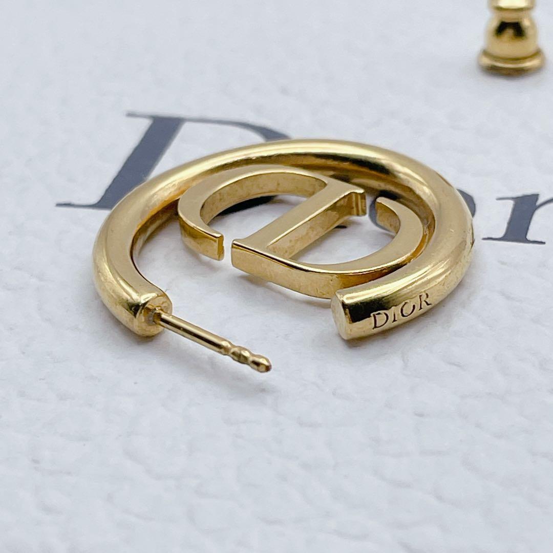 Christian Dior ピアス　モンテーニュ　フープ　サークル　ゴールド