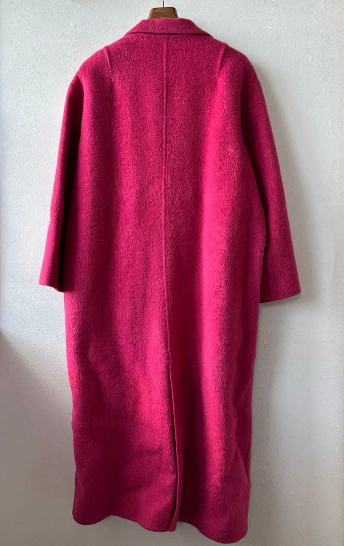 《新品タグ付き》ミラオーウェン 接結シャギーリーンシルエットコート