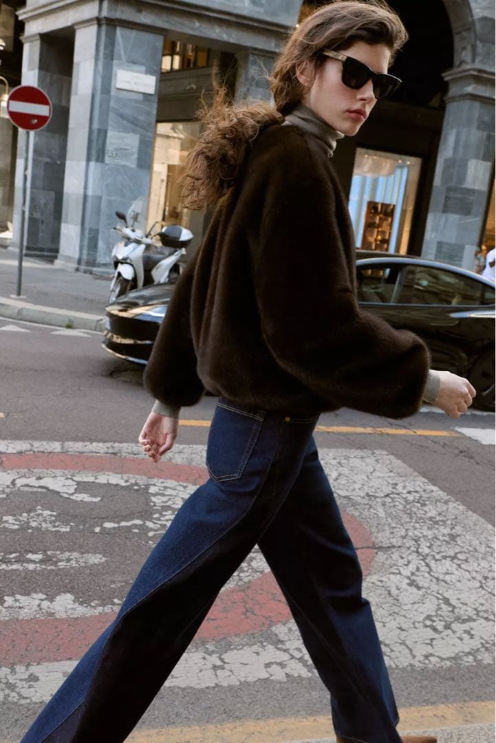 ZARA ザラ フェイクファーボンバージャケット M