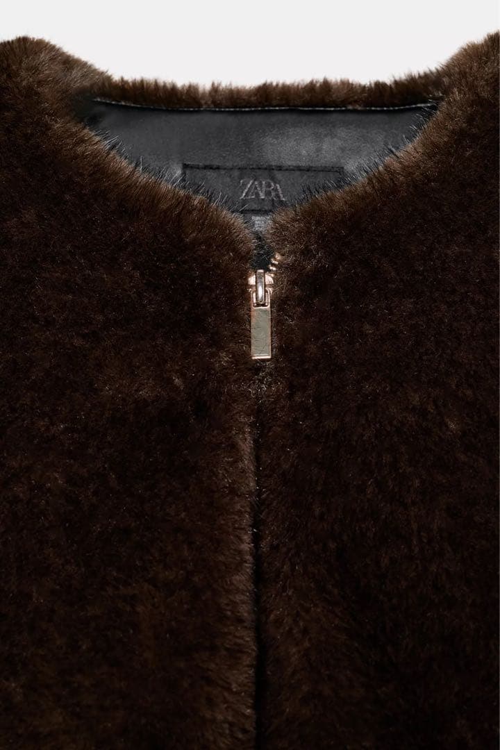 ZARA ザラ フェイクファーボンバージャケット M