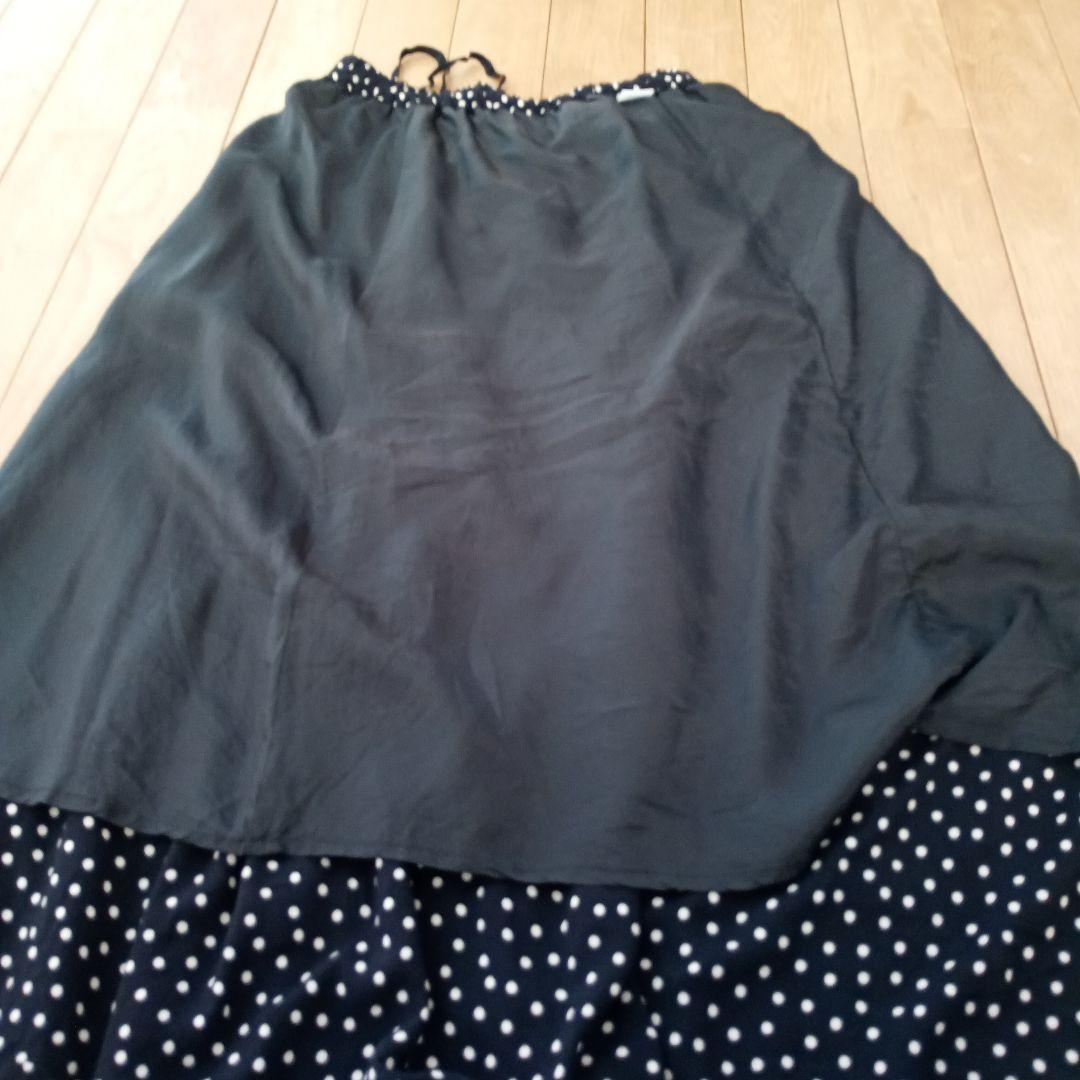 週末限定値下げ！かぐれ　ドットギャザースカート