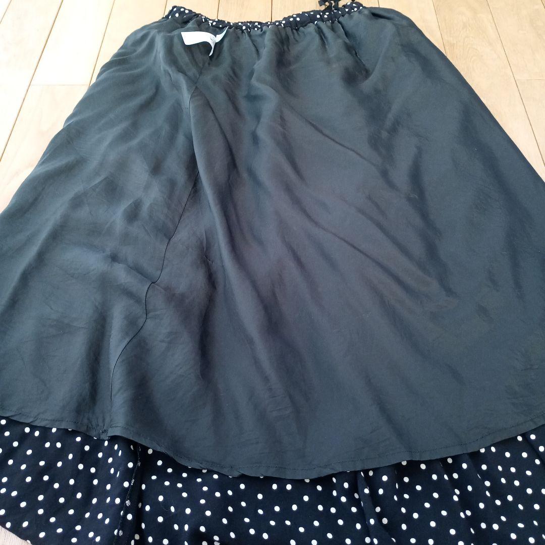 週末限定値下げ！かぐれ　ドットギャザースカート