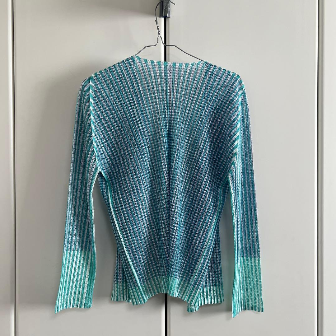 PLEATS PLEASE ISSEY MIYAKE 切替 カーディガン