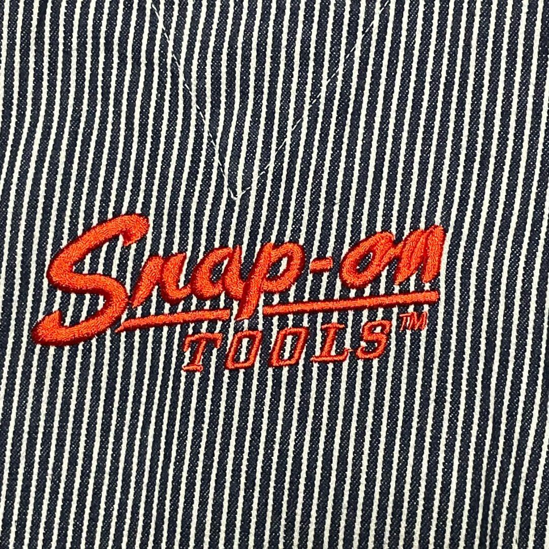 スナップオン Snap-on ヒッコリー オーバーオール サロッペ 刺繍 LL