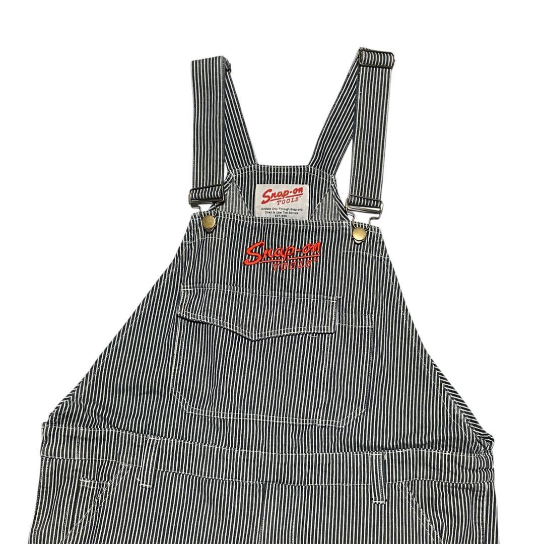 スナップオン Snap-on ヒッコリー オーバーオール サロッペ 刺繍 LL
