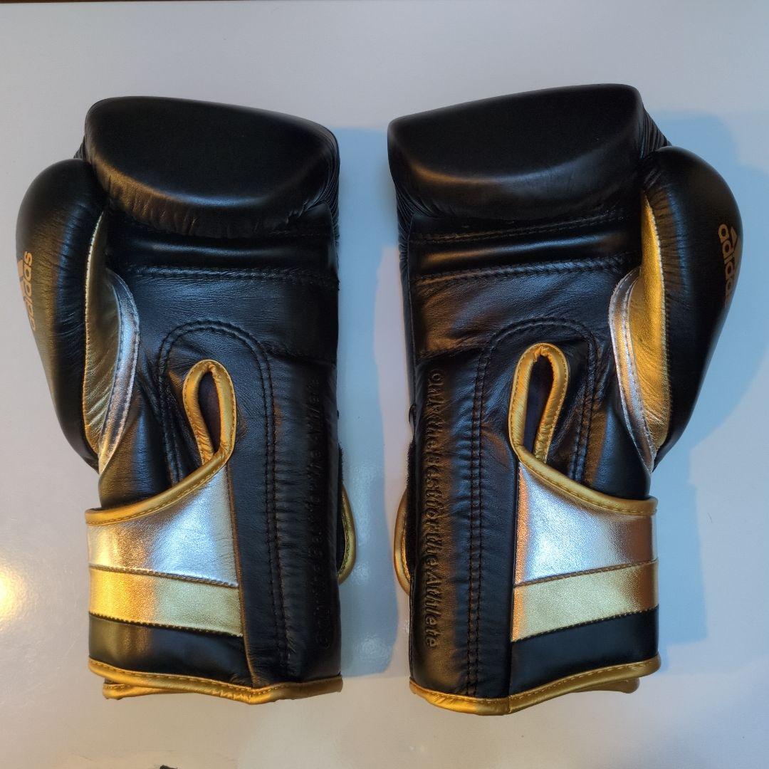 新品 adidas ボクシング アディスピードPRO 牛本革 10オンス 黒色