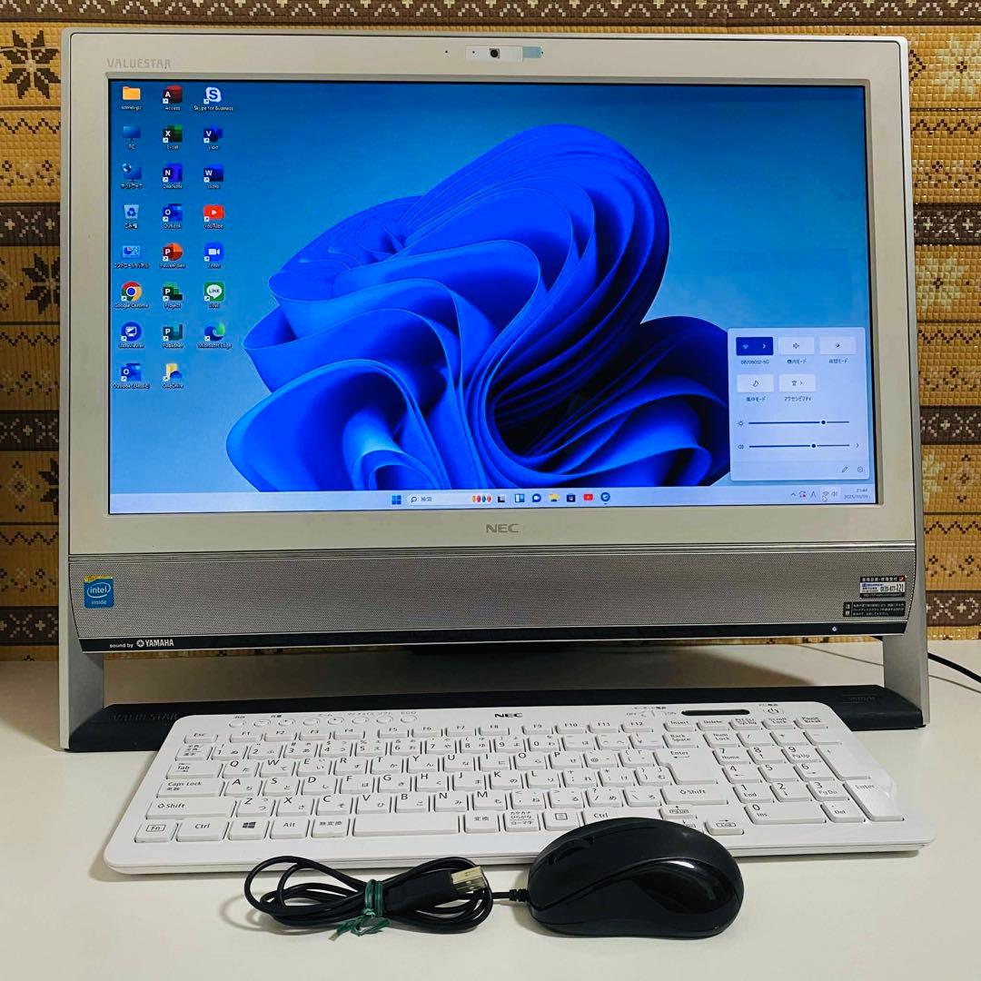 Y833 NECデスクトップSSDサクサク動くWindows11オフィス付き