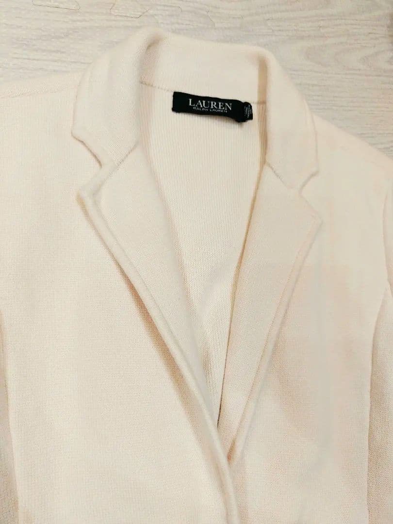 LAUREN RALPH LAUREN ベルトデザイン　ニットジャケット