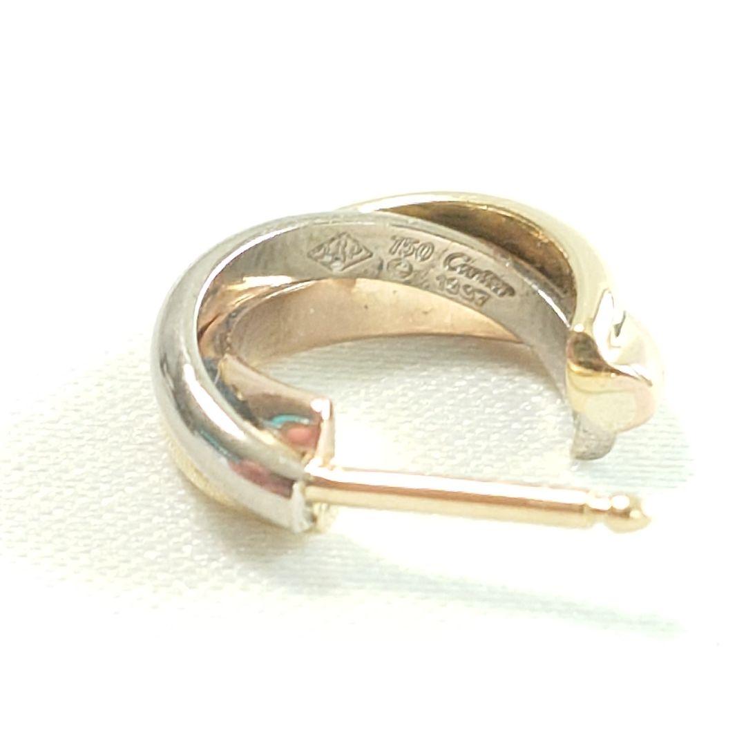 【磨き済み】カルティエ トリニティ フープ ピアス 片耳用 6460