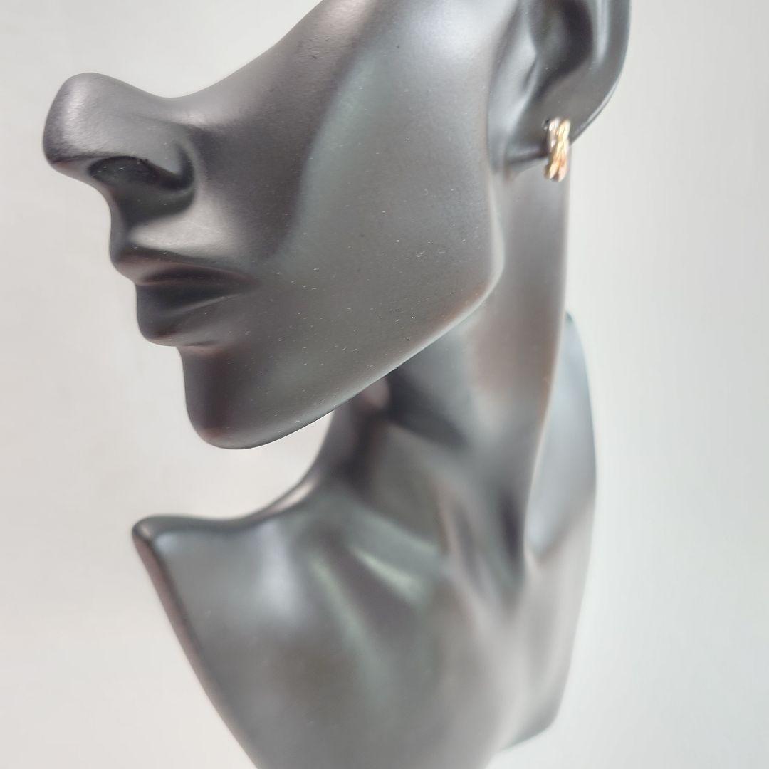 【磨き済み】カルティエ トリニティ フープ ピアス 片耳用 6460