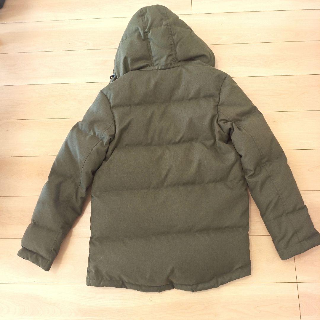FRED PERRY フード付きダウンジャケット Sサイズ オリーブ
