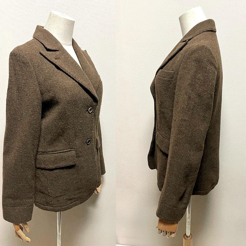 美品 旧タグ マーガレットハウエル ハリスツイード ジャケット ピークドラペル