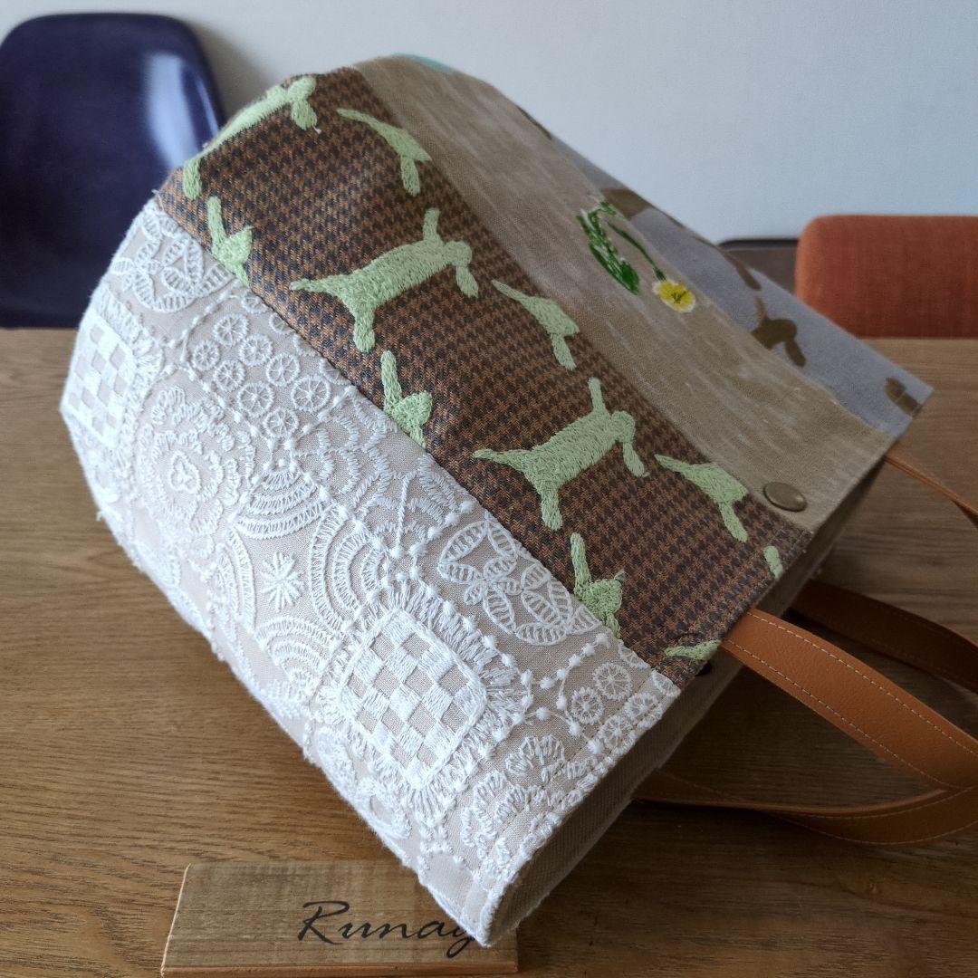 【1537】パッチワーク バケツバッグ＊ミナペルホネン