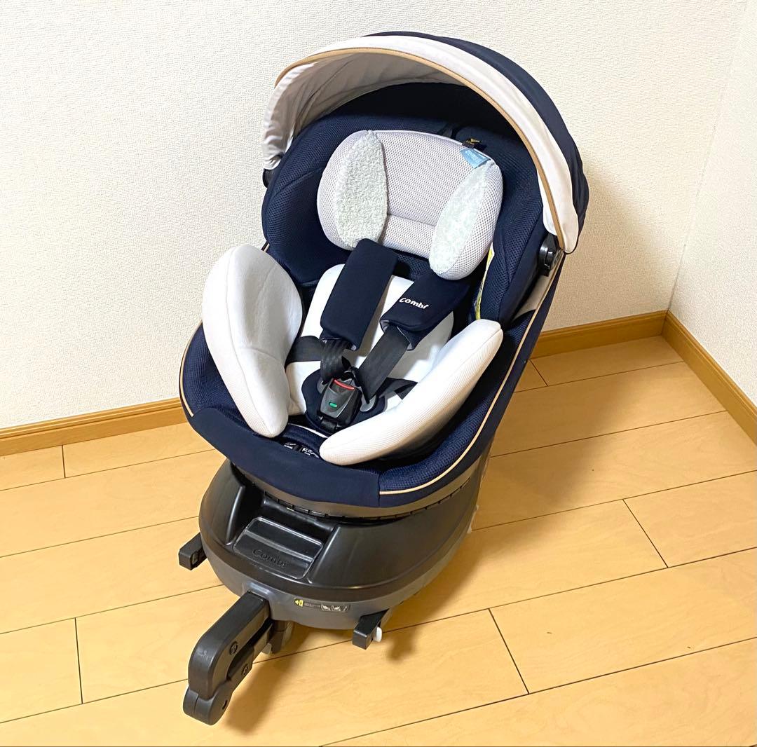 コンビ クルムーヴ スマート ISOFIX エッグショック チャイルドシート 紺