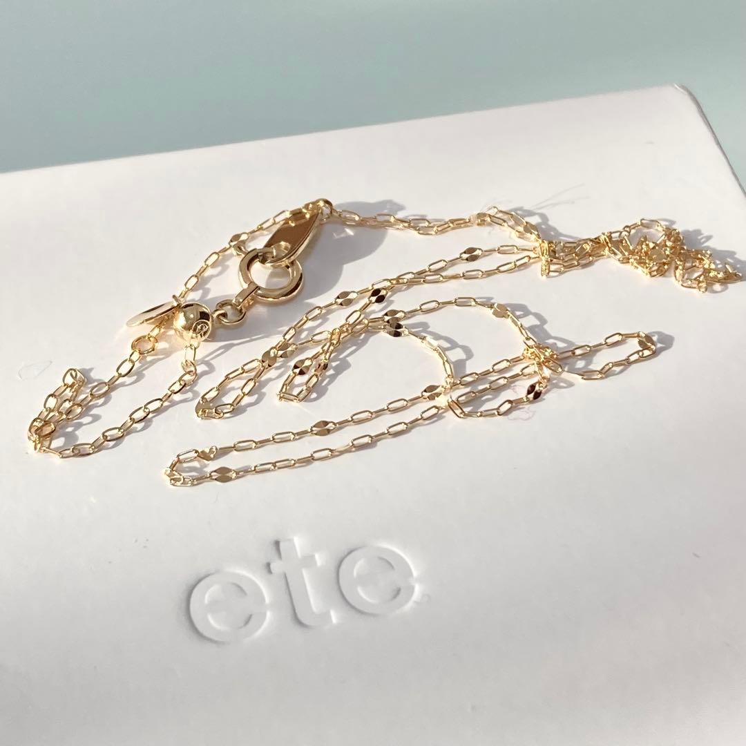 ete（エテ）K10YG ペタルチェーン ネックレス　現行品