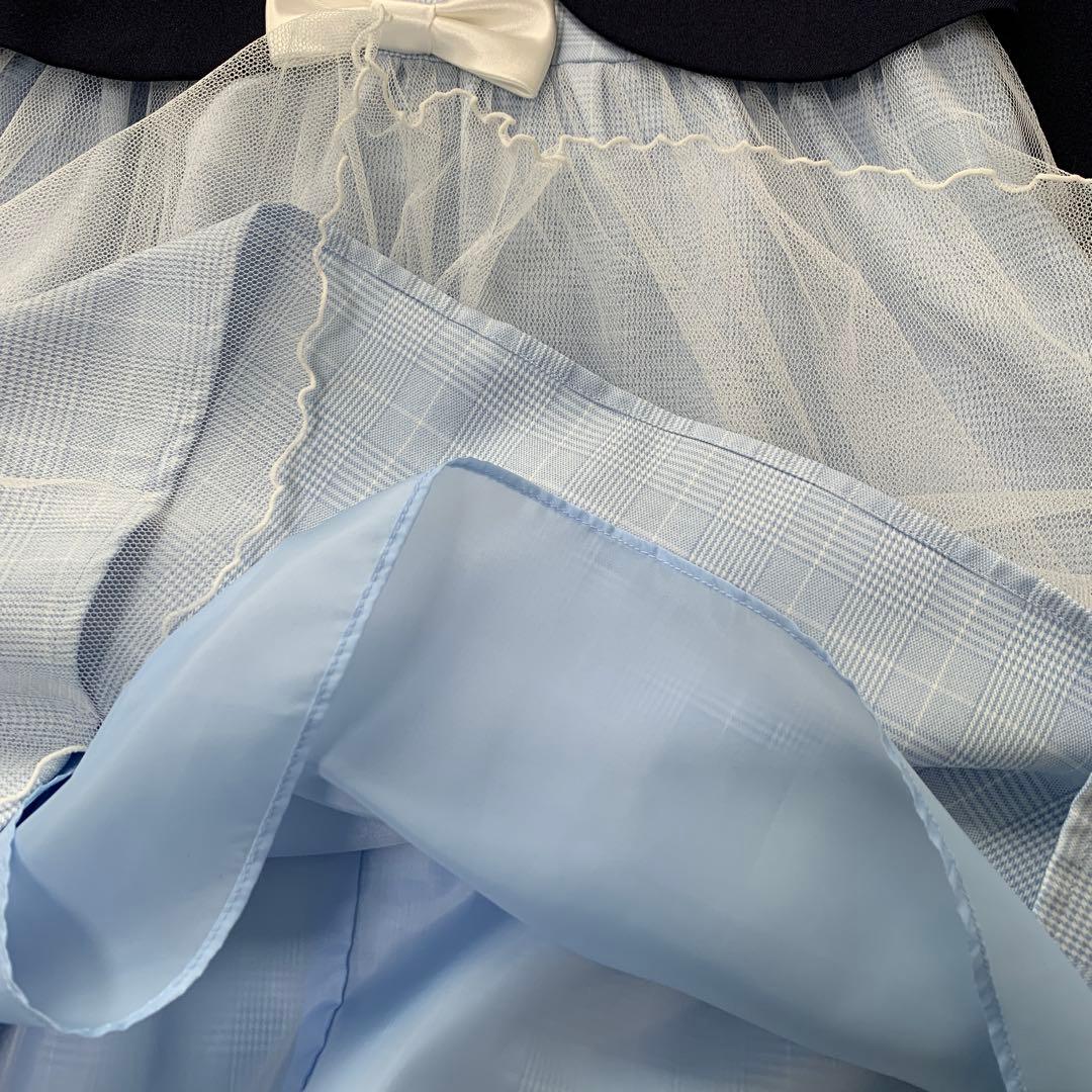 sakura サクラ　120 フォーマルワンピース　水色　入学式　卒園式