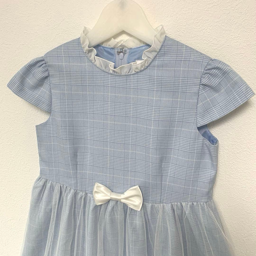 sakura サクラ　120 フォーマルワンピース　水色　入学式　卒園式