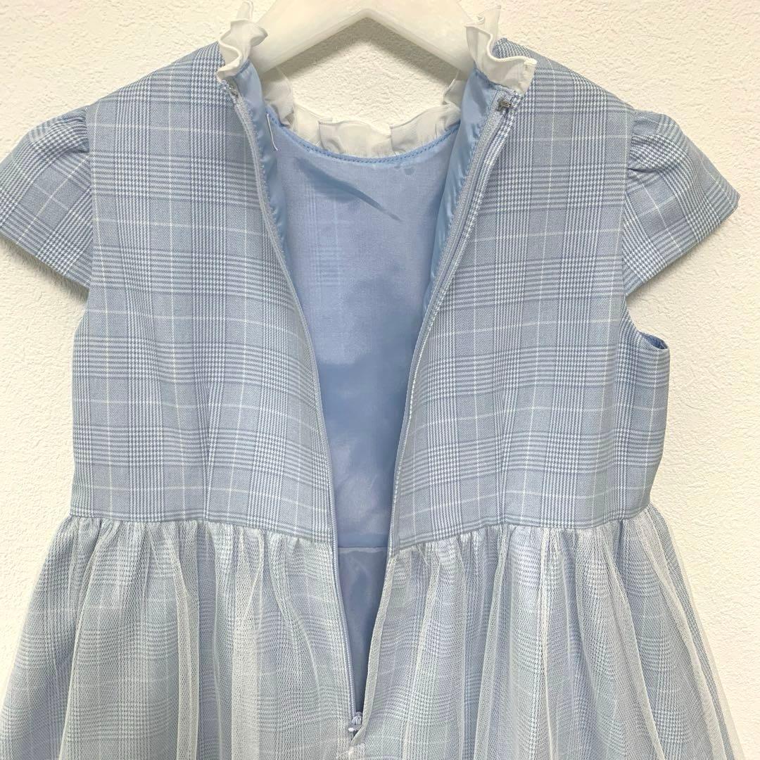 sakura サクラ　120 フォーマルワンピース　水色　入学式　卒園式