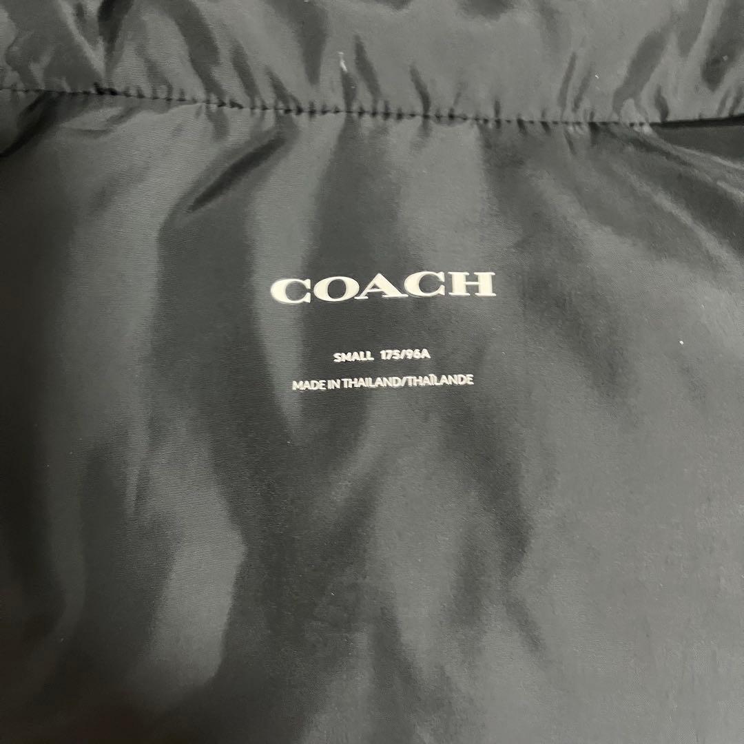 コーチダウンベスト　ベージュ/黒　Sサイズ