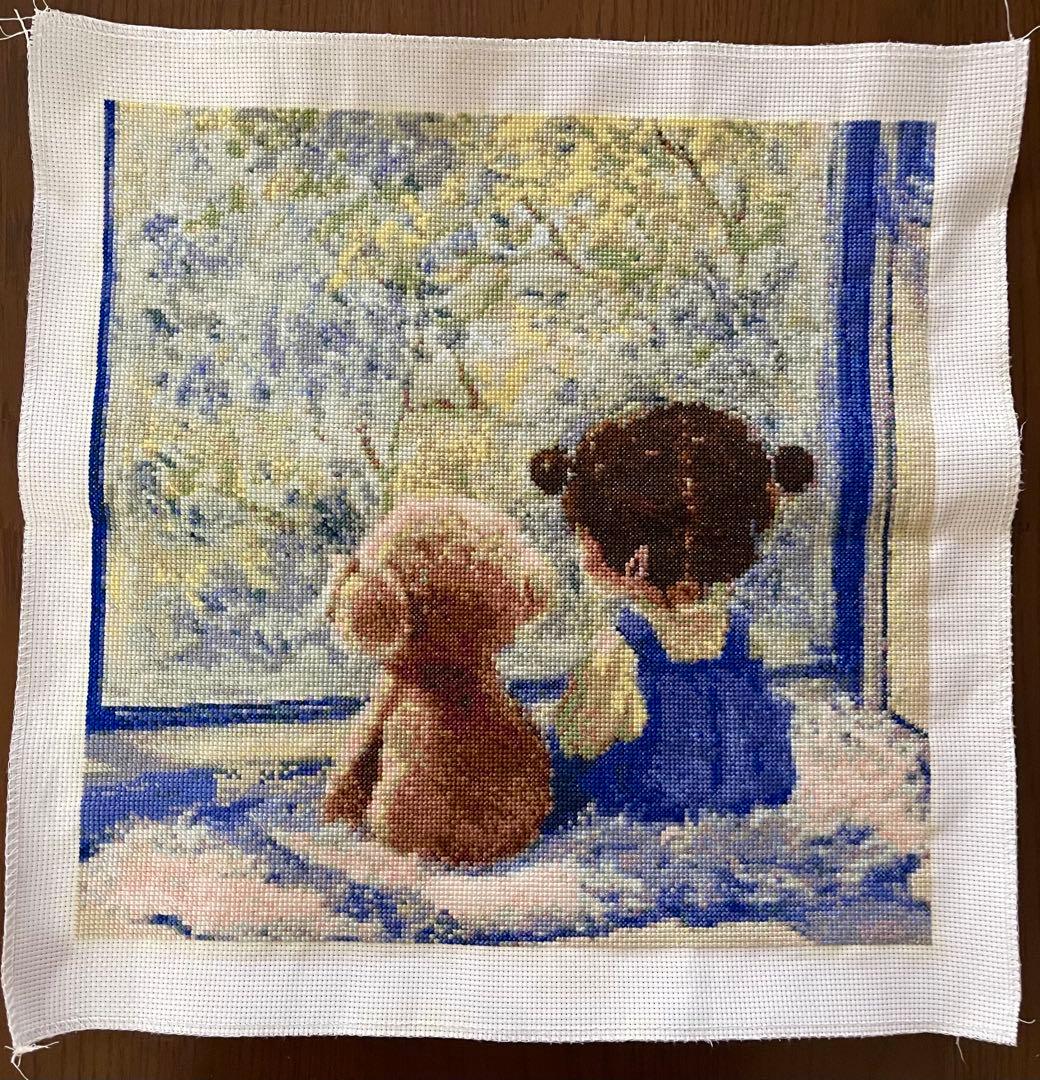 ☆ミュゲ☆オーダー クロスステッチ No.88 女の子と犬 9800