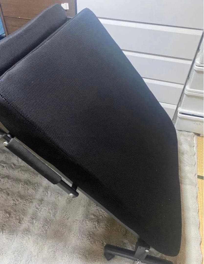 引き取りの方8000円　奈良市　大阪　折りたたみ簡易ベッド 黒