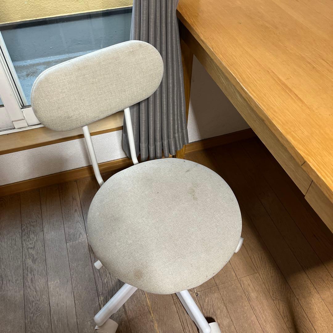 無印良品　オーク材　デスクセット