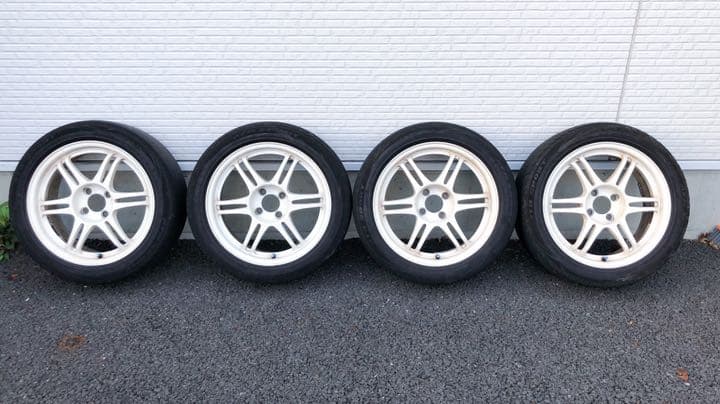 スパルコ鍛栄舎 16インチ 7J 4/100 +33 タイヤホイール４本セット