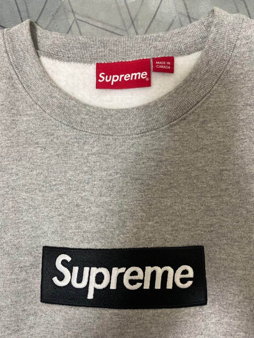トップス Supreme Box Logo Crewneck \"Heather Grey\"
