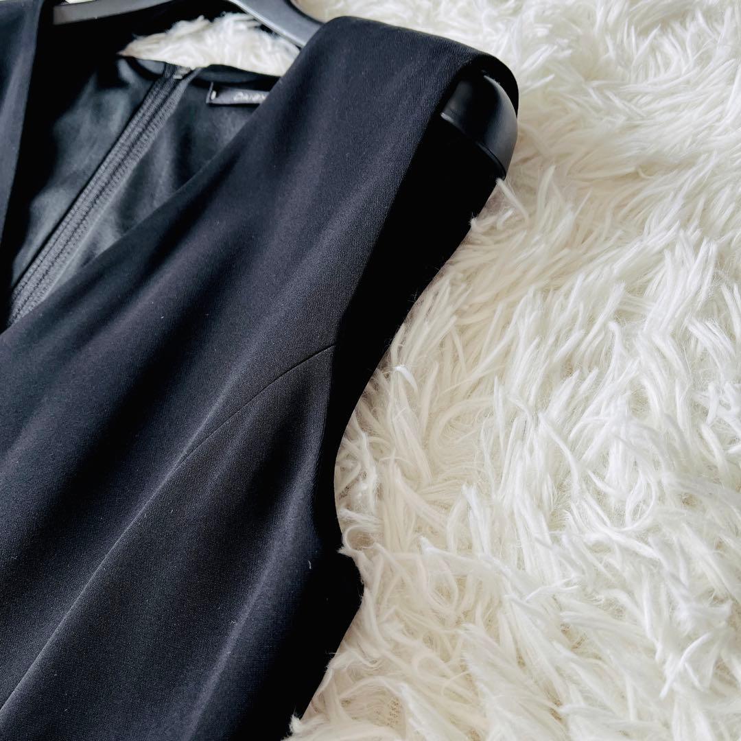 【新品タグ付き✨】フォクシー　ひざ丈ワンピース　クールエレガンス　42サイズ　黒