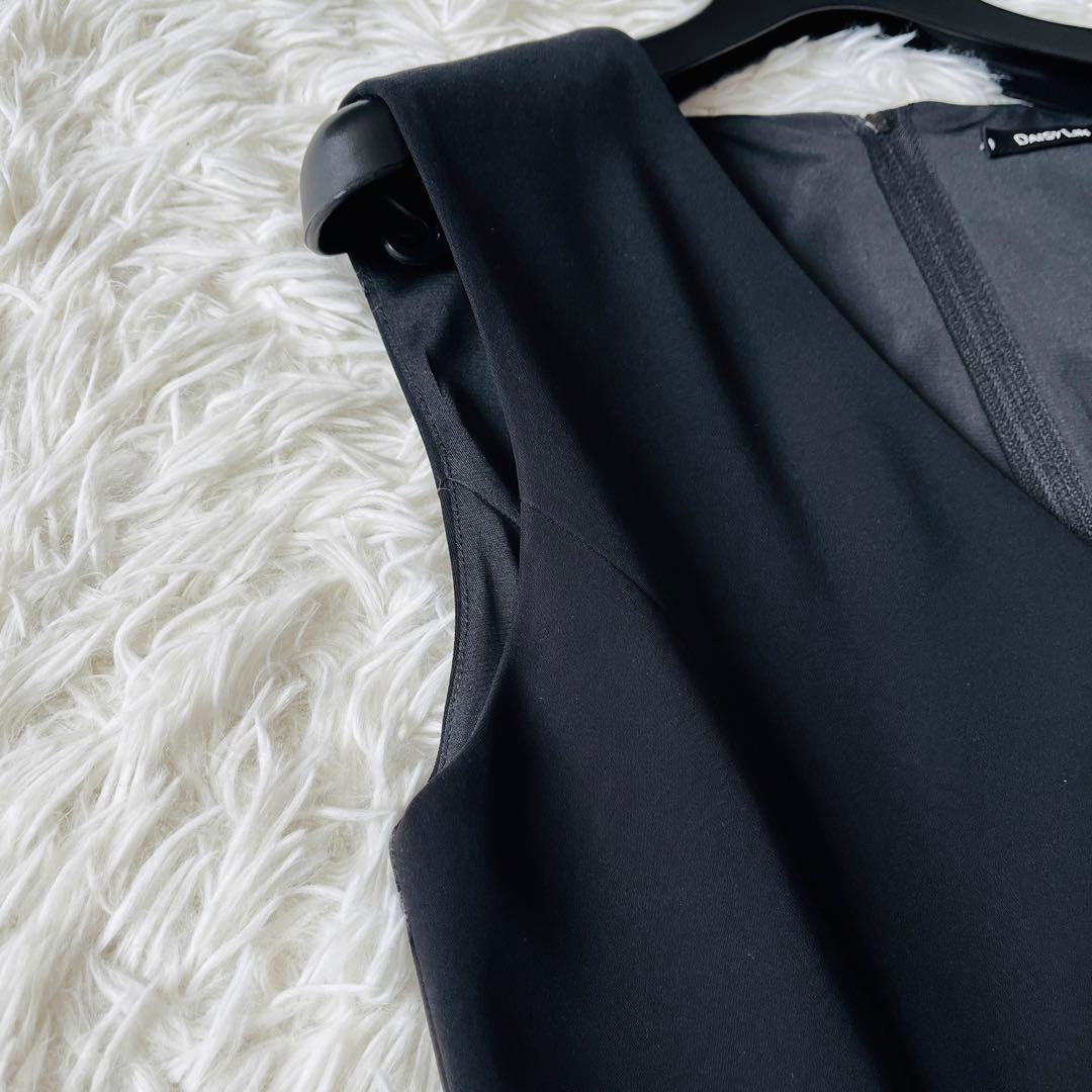 【新品タグ付き✨】フォクシー　ひざ丈ワンピース　クールエレガンス　42サイズ　黒