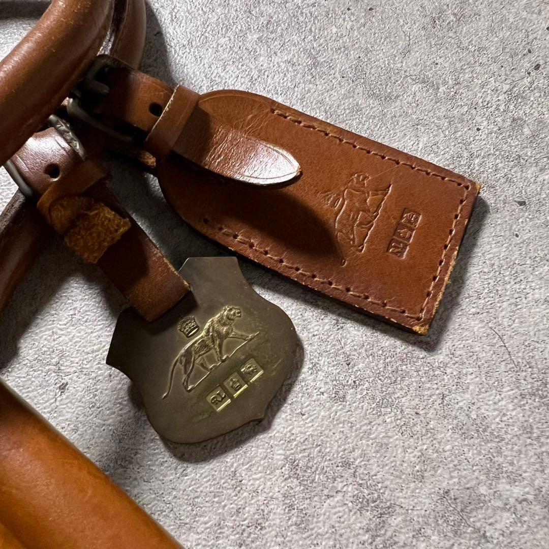 90s ポロラルフローレン サファリ ボストンバッグ キャンバス×レザー