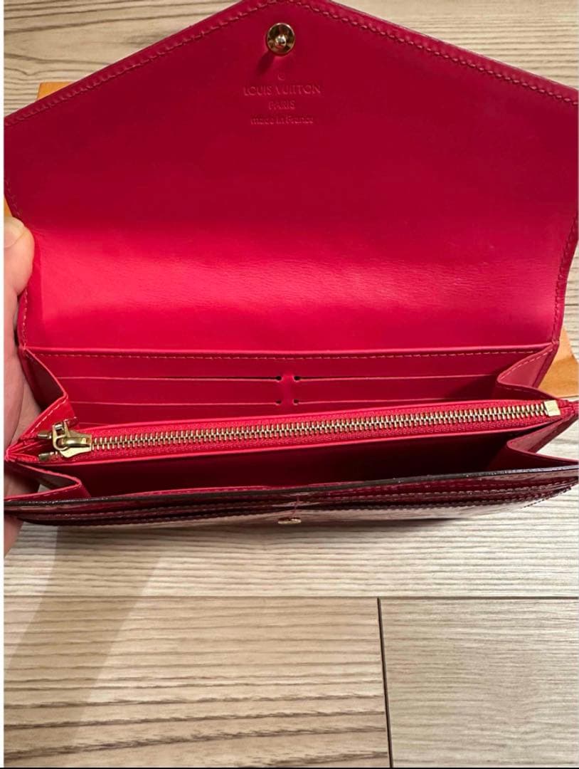 LOUIS VUITTON ヴェルニ　ピンク 長財布