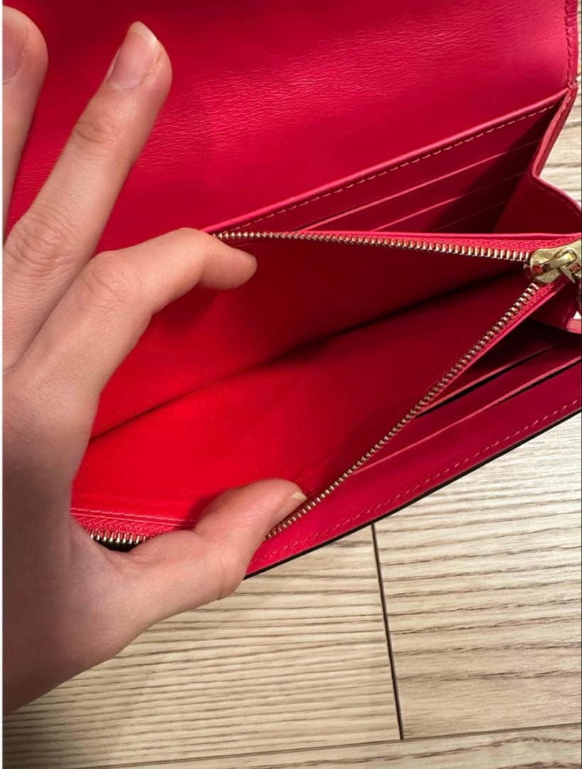 LOUIS VUITTON ヴェルニ　ピンク 長財布