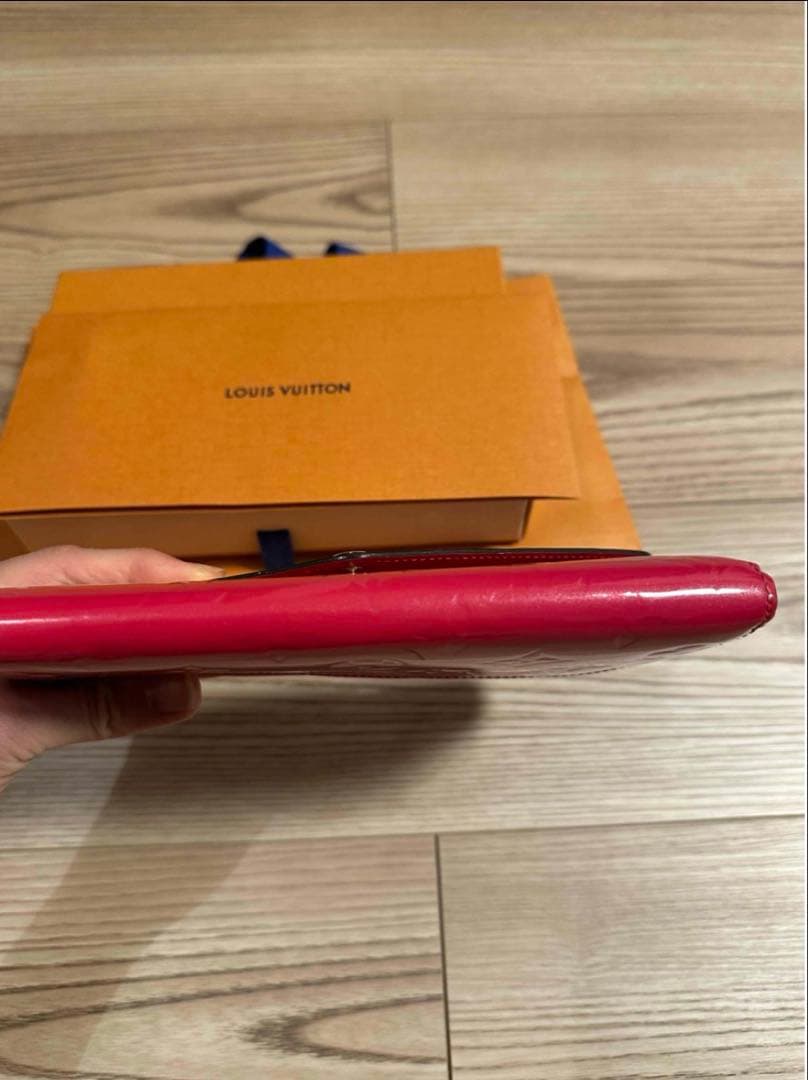 LOUIS VUITTON ヴェルニ　ピンク 長財布