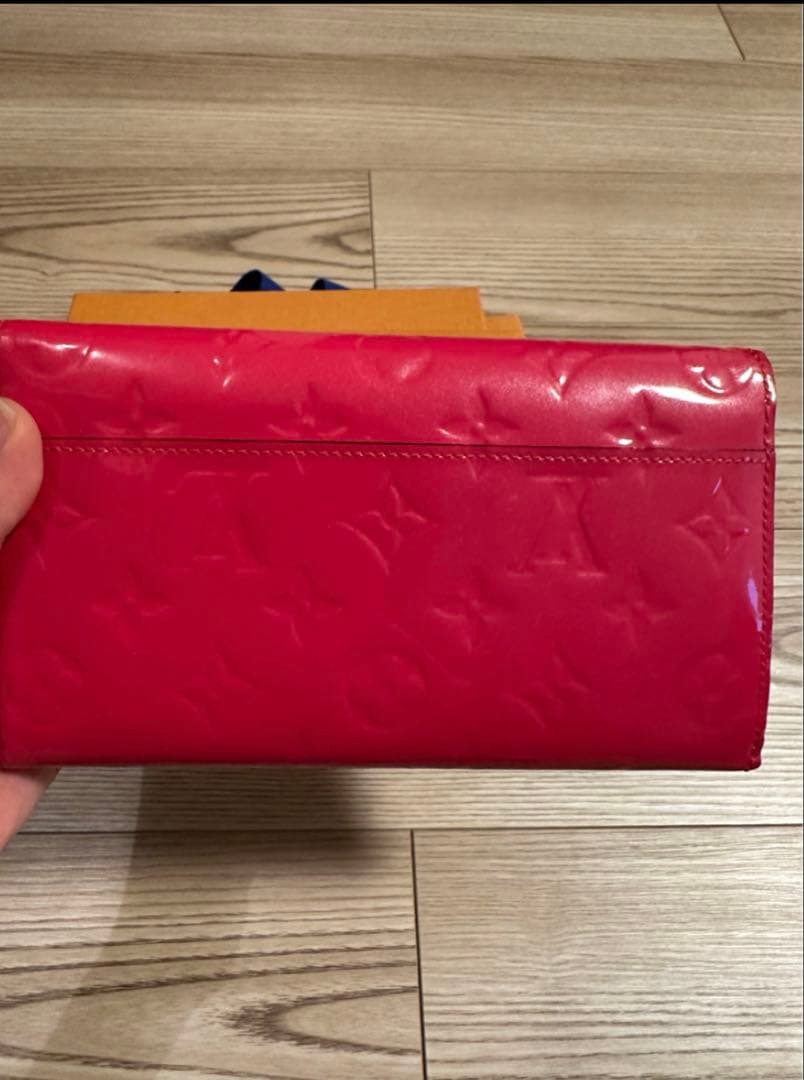 LOUIS VUITTON ヴェルニ　ピンク 長財布