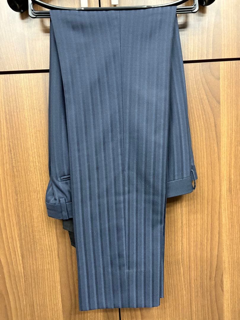 【美品】TENORAS 3ピースダブルスーツ ネイビーM