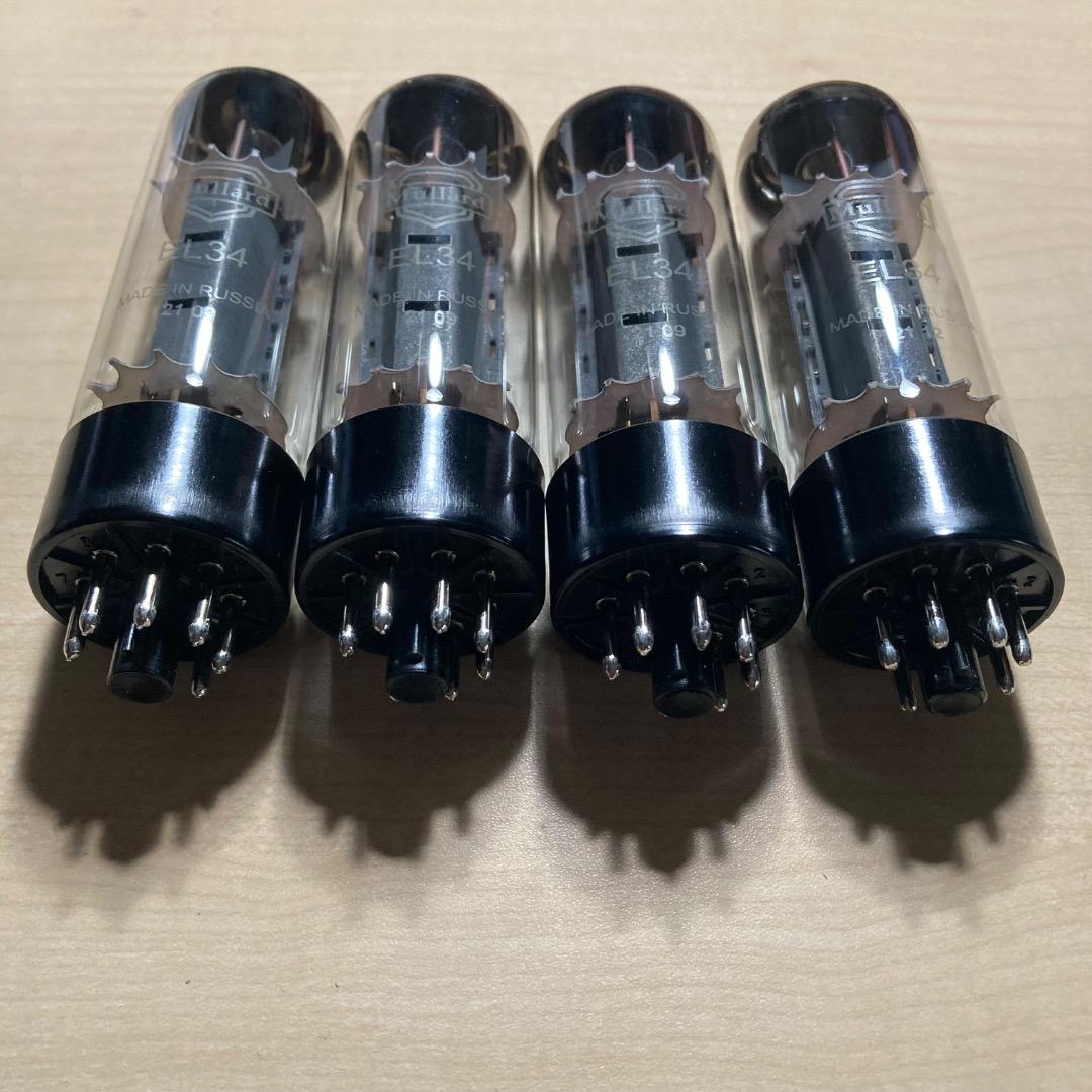 Mullard EL34 Made In Russia 未使用保管品 ４本マッチ