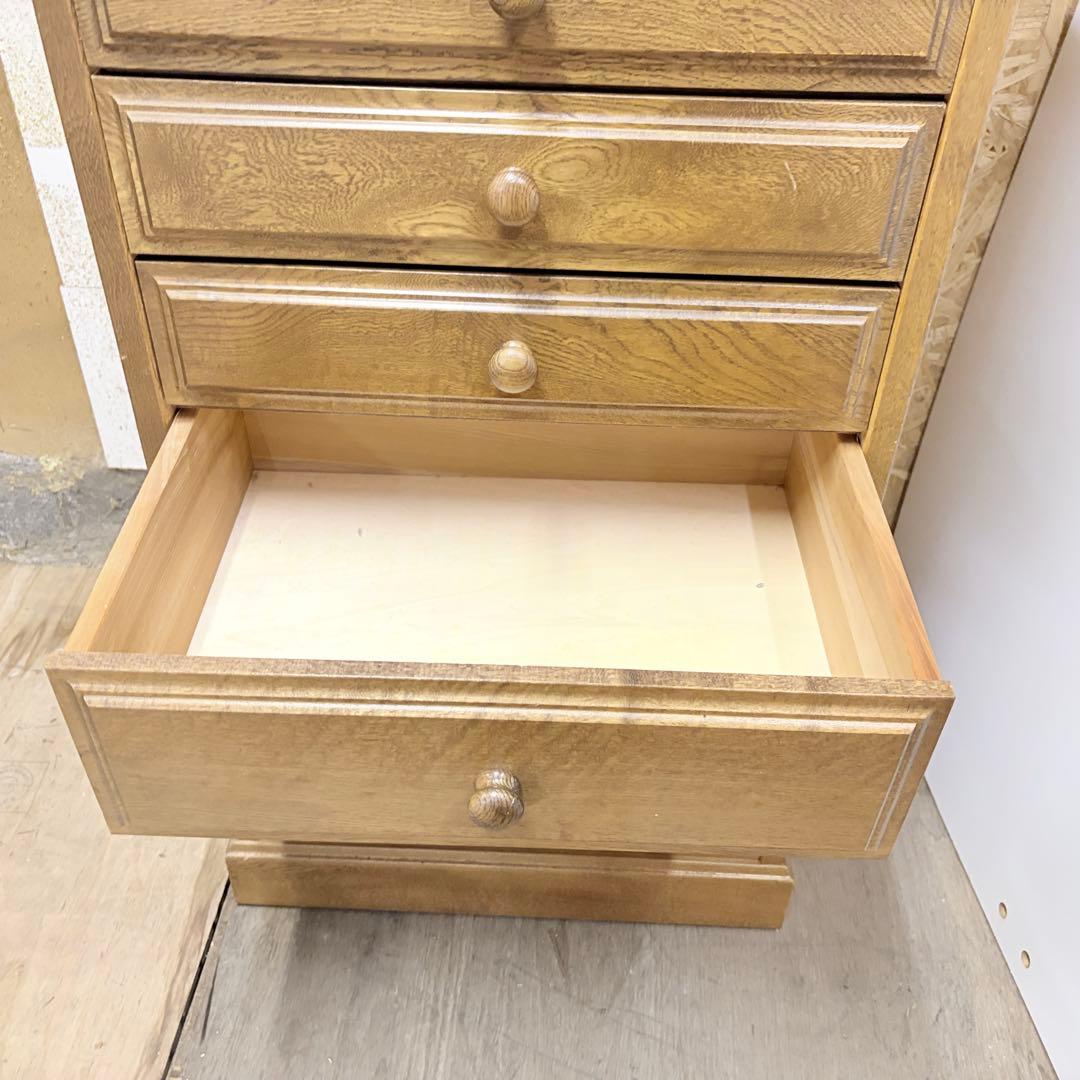 北海道家具 ハイチェスト 引き出し 収納 スリム 整理箪笥 家具 天然木