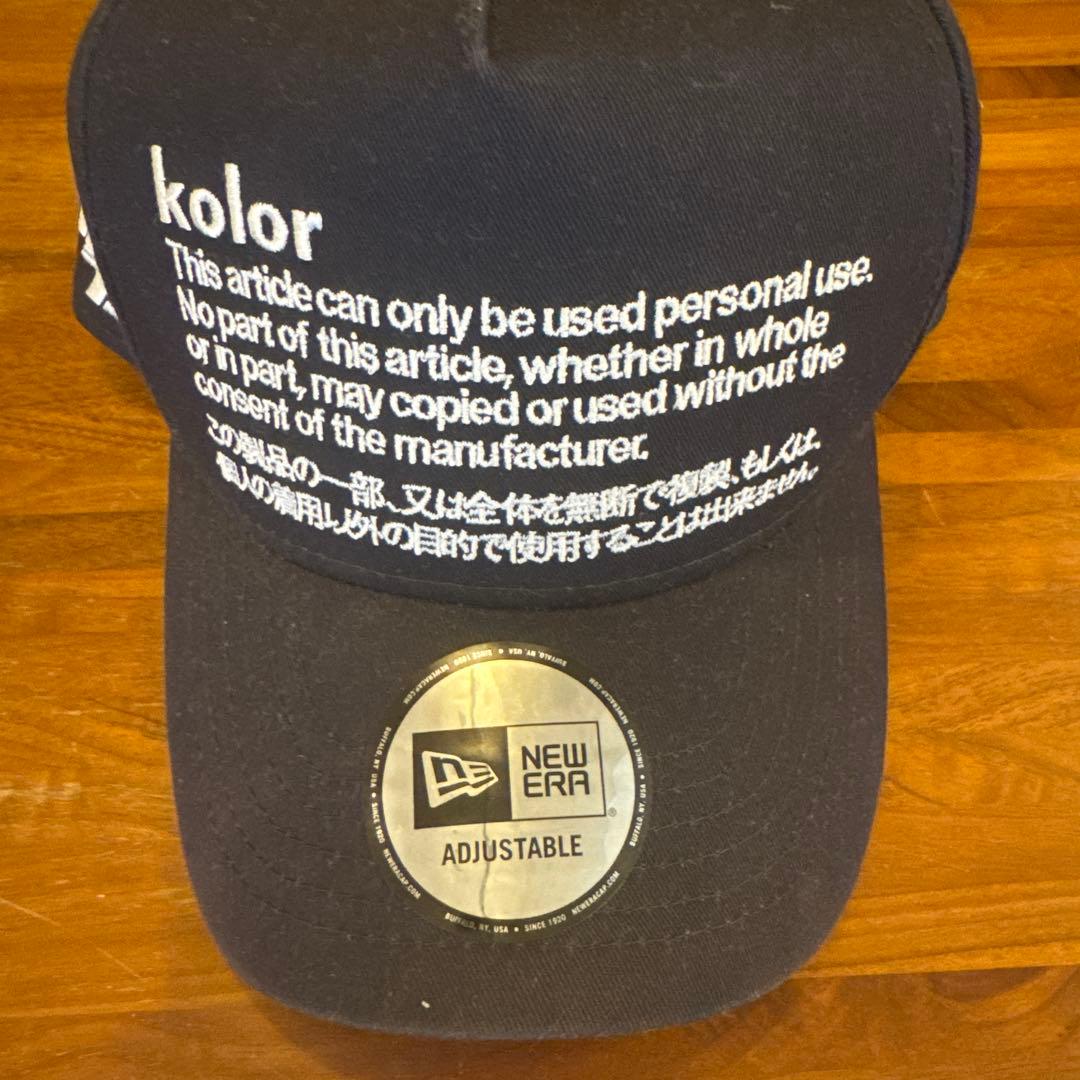 kolor カラー NEW ERA ニューエラ ベースボールキャップ 青山 限定