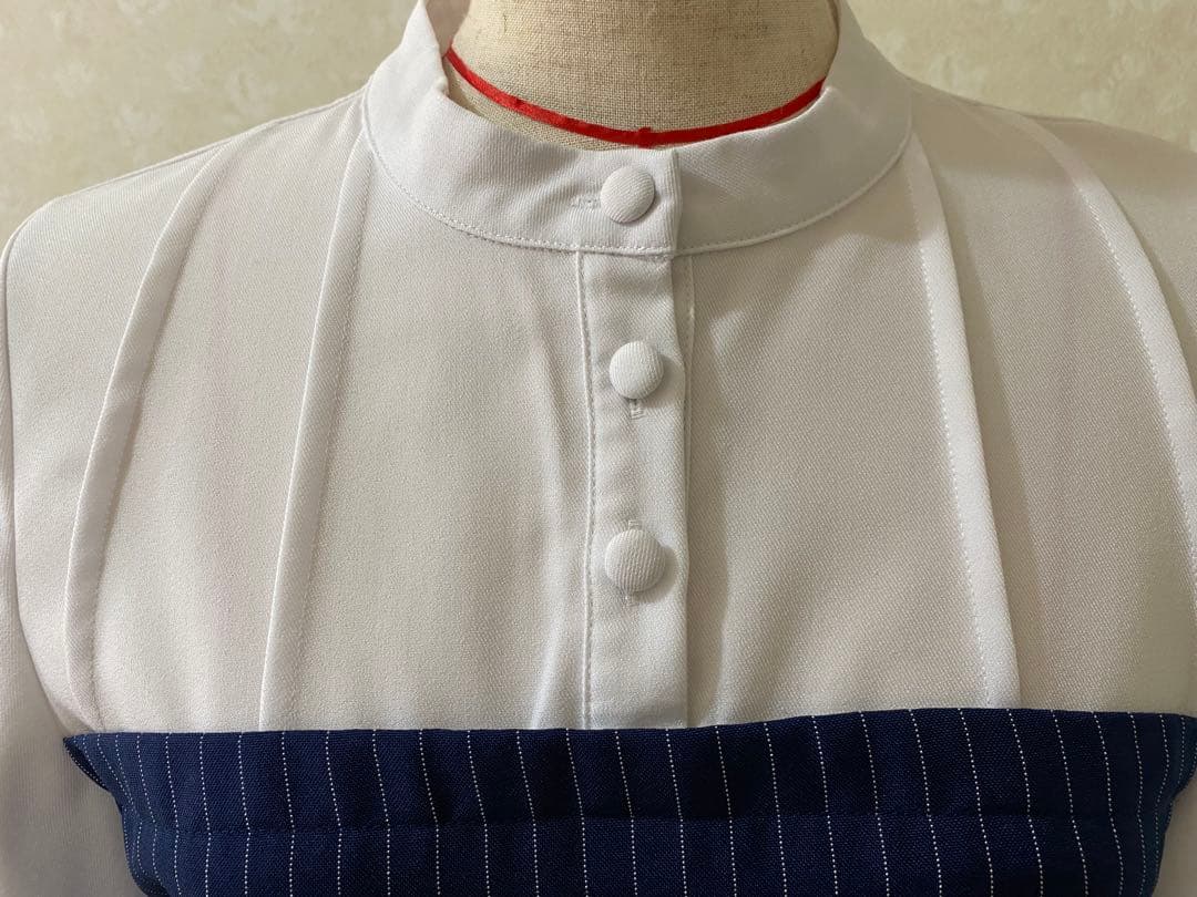 あ*い様 Favorite 猫目トヲルコラボ 長袖ワンピース ストライプ ミディ