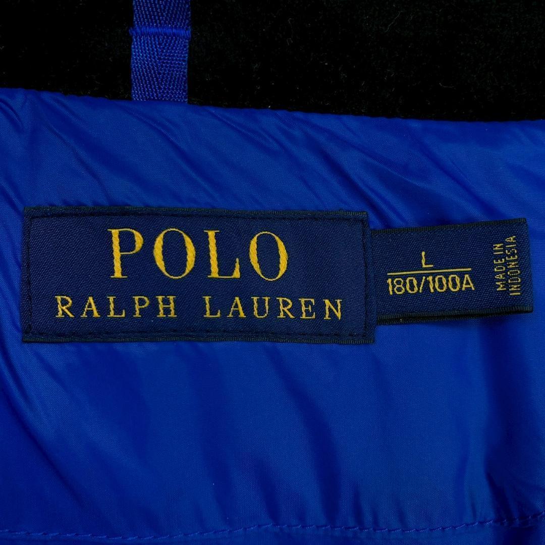 美品★ポロラルフローレン ダウンベスト ビッグポニー レッド L　E001