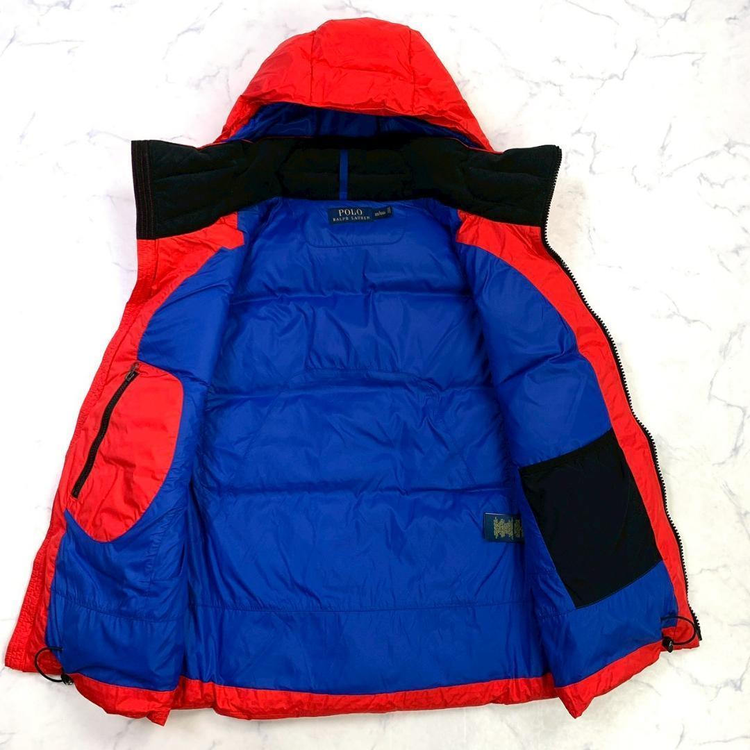 美品★ポロラルフローレン ダウンベスト ビッグポニー レッド L　E001