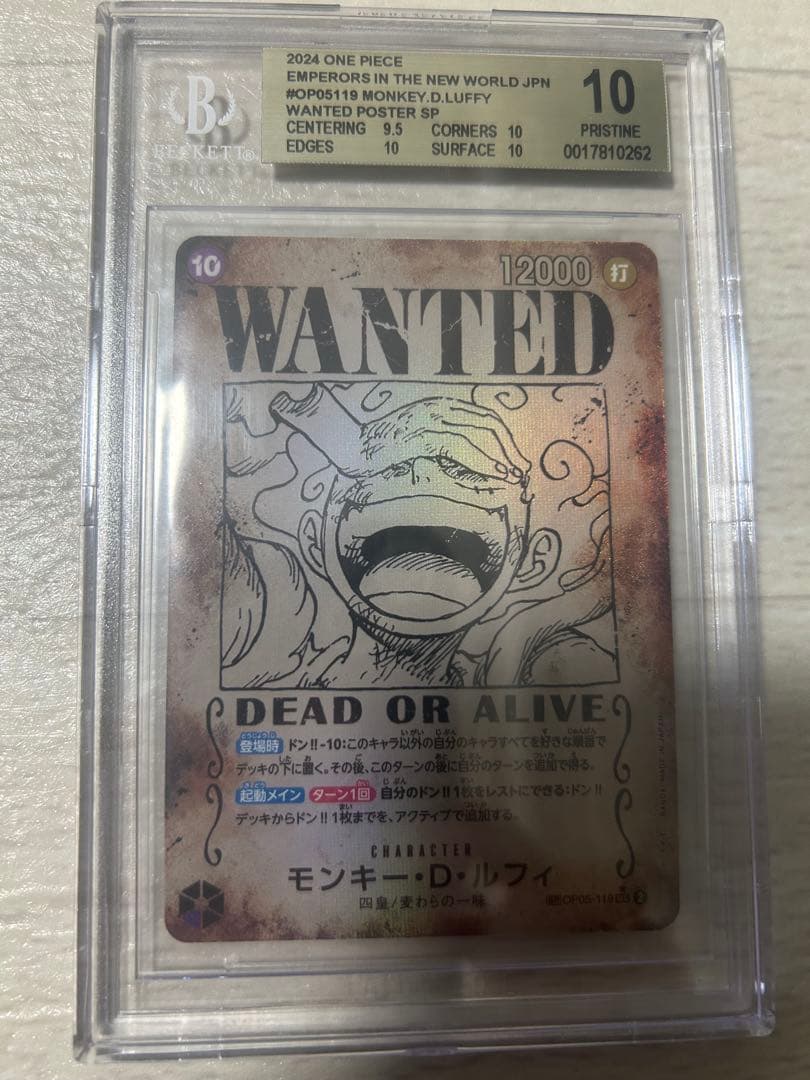 モンキー・D・ルフィ WANTED POSTER 手配書ニカBGS10