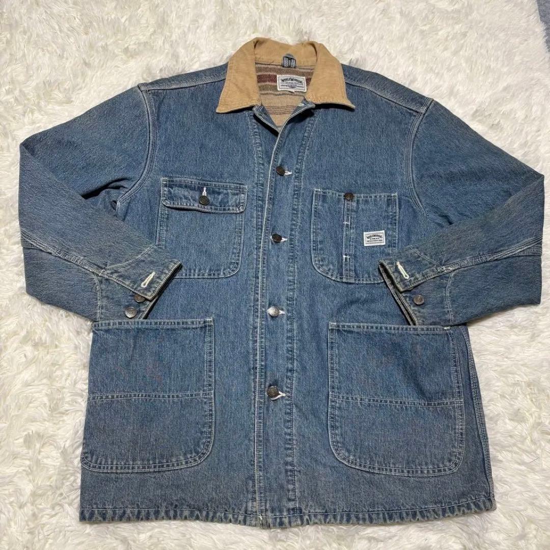 WORLD WORKERS BIG JOHN カバーオール 裏地ブランケット L