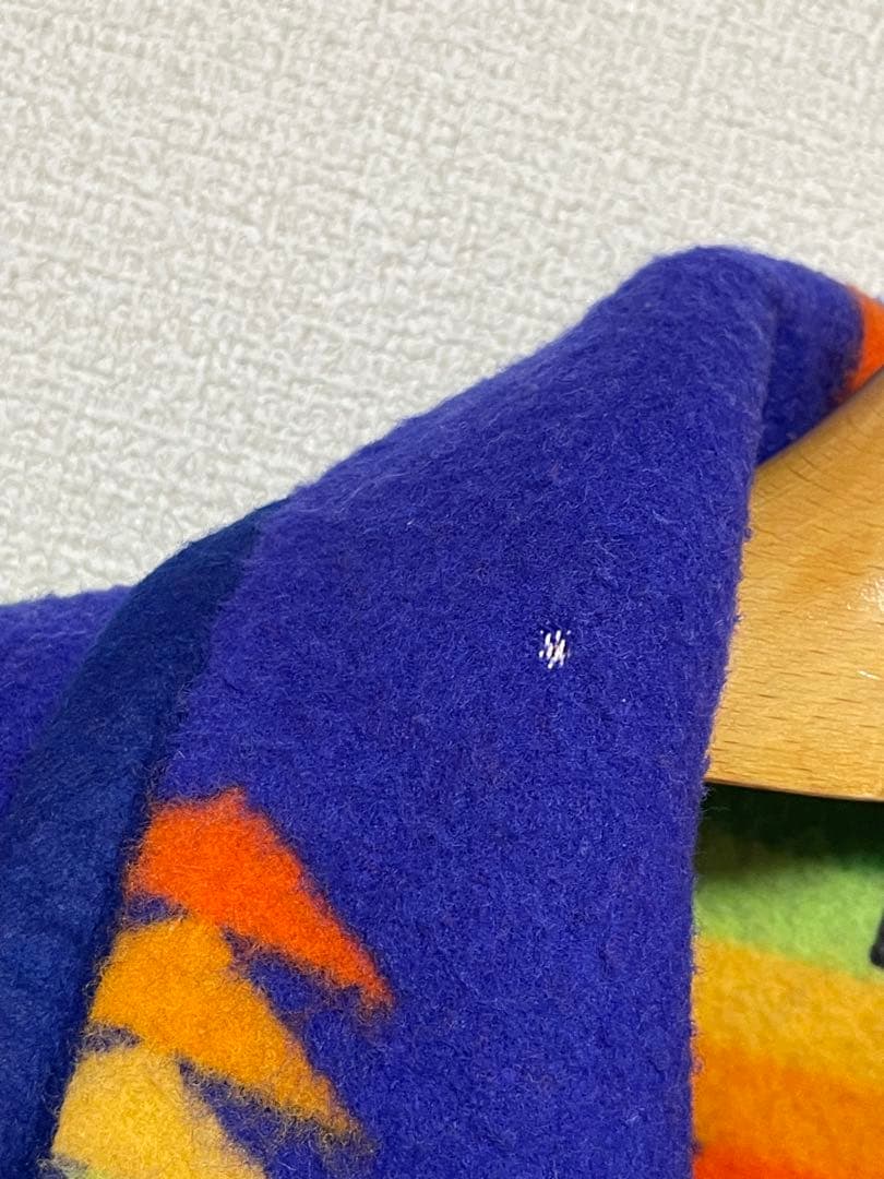 80s USA製 CRY WOLFE ネイティブ柄 ブランケット コート