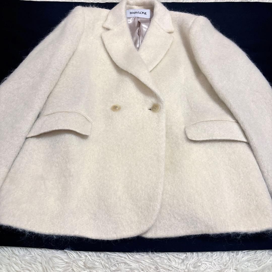 美品　BABYLONE シャギージャケットコート　ジャコット