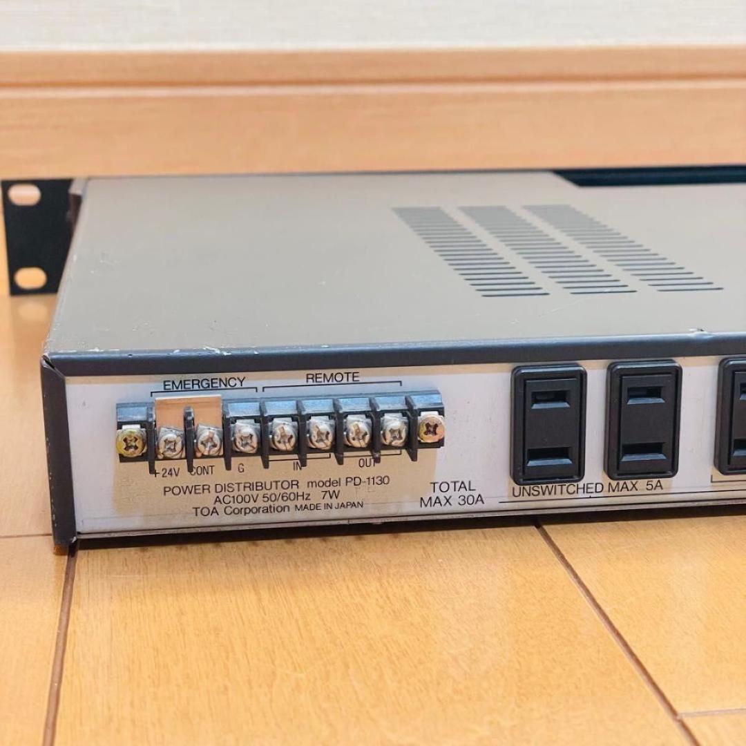 【美品】TOA PD-1130 主電源パネル パワーディストリビューター