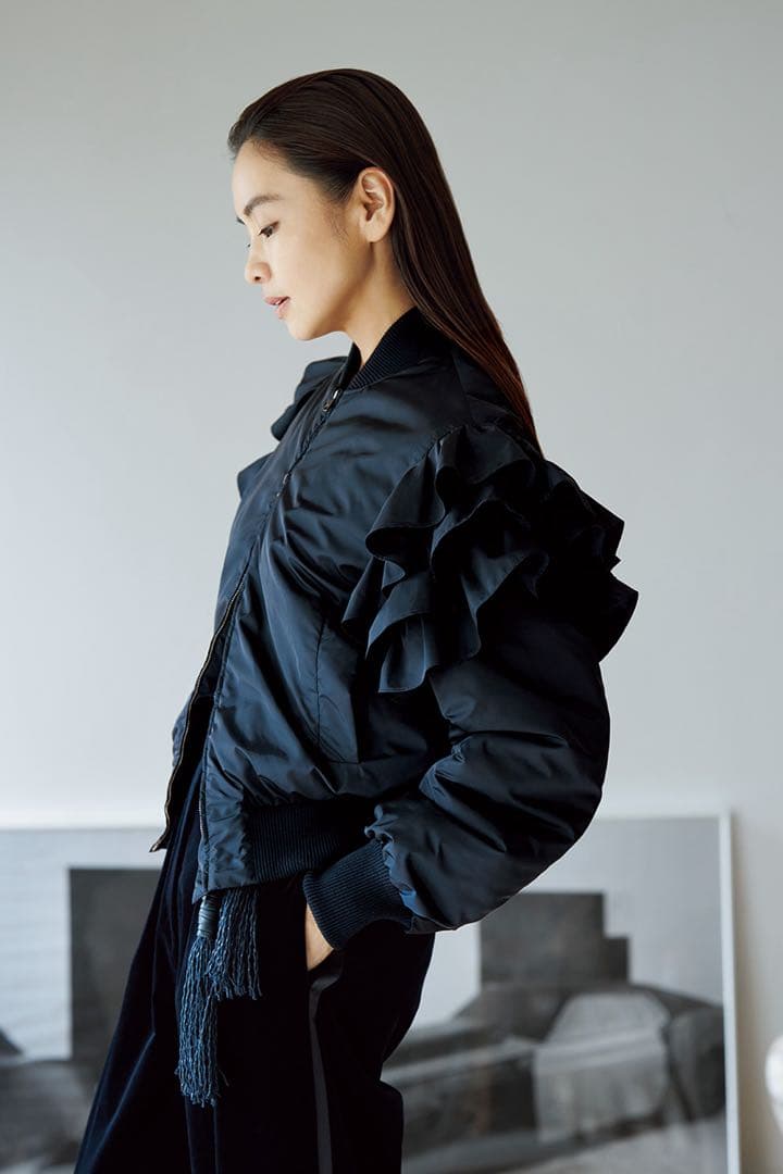 maxmara 2020AW ランウェイ　タキマキ愛用フリルジャケット