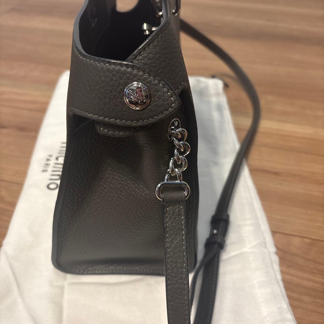 michino ハンドバッグ　ルテス　スモール　チャコールグレー