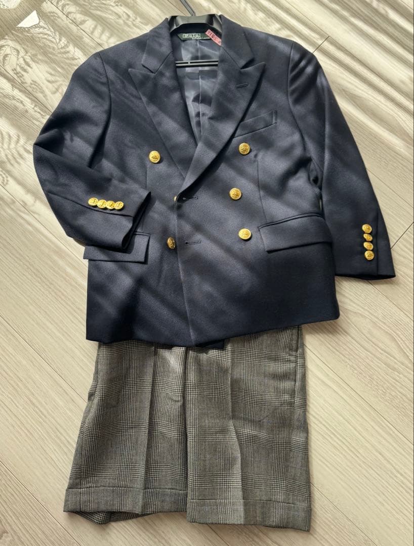 ラルフローレン　ダブル　ブレザー スーツ　入学式